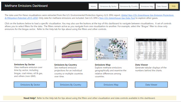 Methane Emissions Data Dashboard