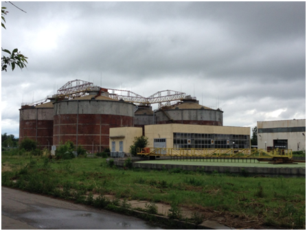 Anaerobic digester tanks in Sofia, Bulgaria