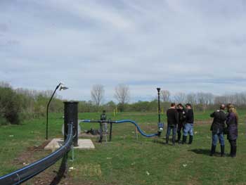 Visitors view Argentina's Solid Waste Association's landfill gas project at Escobar Landfill.