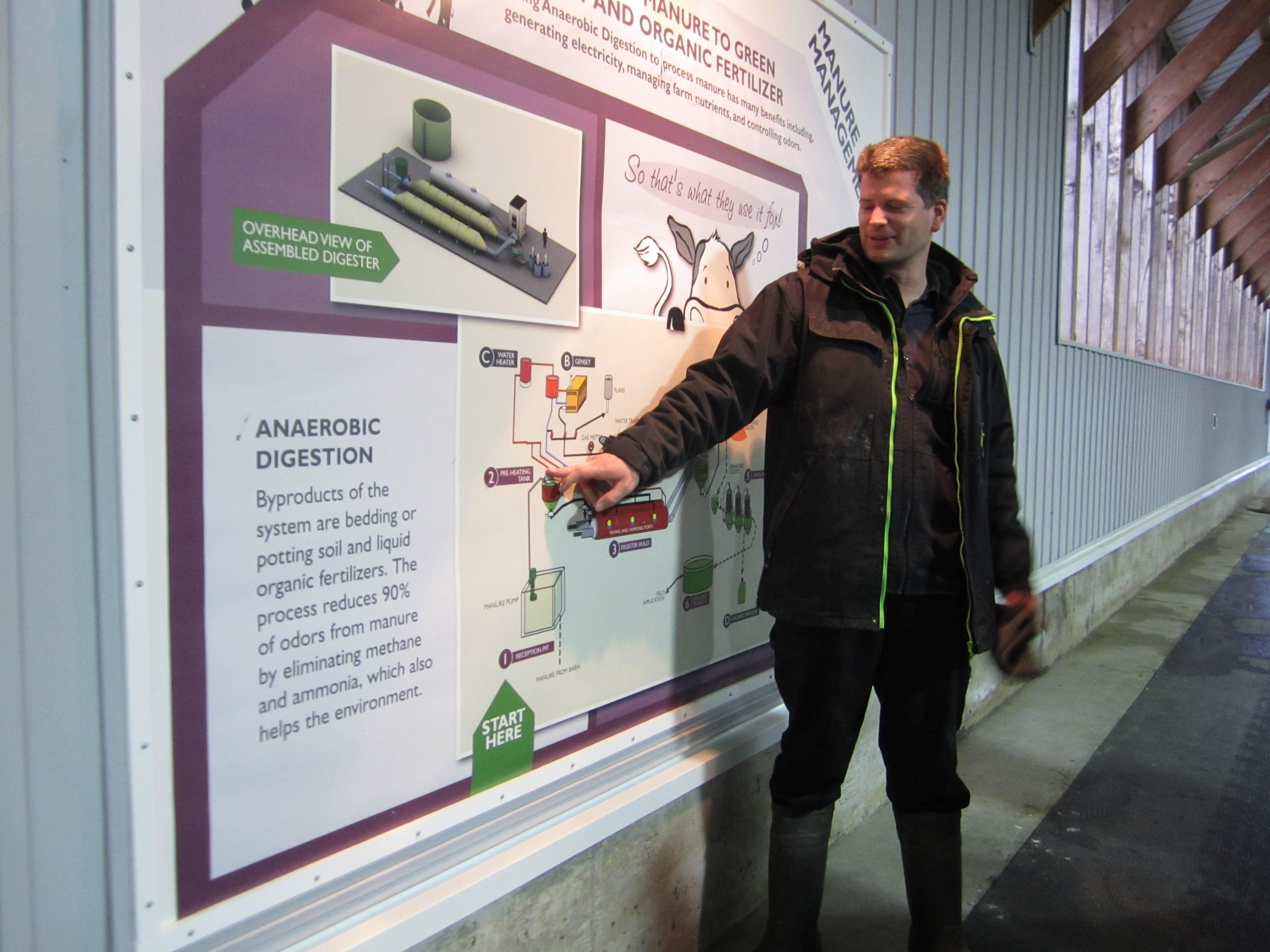 Peter Torenvliet, head of operations, leads the tour at Bakerview EcoDairy.